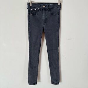 Rag & Bone High Rise Ankle Skinny Women's size 27 Black Stretch